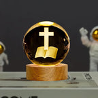 Luminaria Esfera de Cristal Sagrada 3D