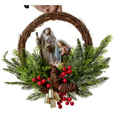 Guirlanda Presépio Sagrada Família 40cm